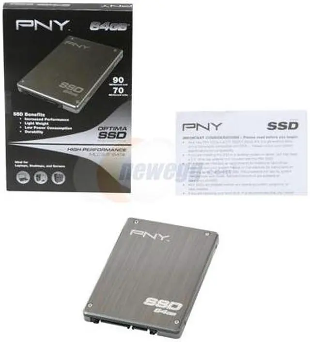 Alt view image 4 of 4 - PNY 2.5" 64GB SATA II MLC Internal Solid State Drive (SSD) P-SSD2S064GM-RB