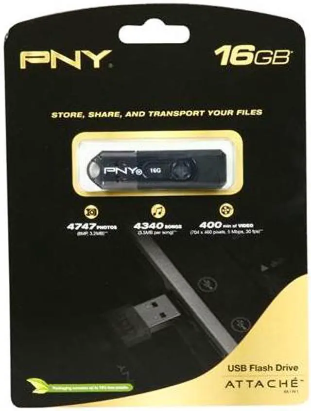Alt view image 4 of 4 - PNY Mini Attaché 16GB USB 2.0 Flash Drive P-FD16G/MINI-EFS2