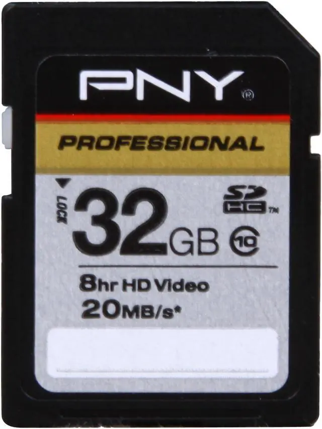 Main image of PNY 32GB Secure Digital High-Capacity (SDHC) Flash Card Model P-SDHC32G10-GE