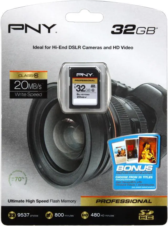 Alt view image 4 of 4 - PNY 32GB Secure Digital High-Capacity (SDHC) Flash Card Model P-SDHC32G10-GE