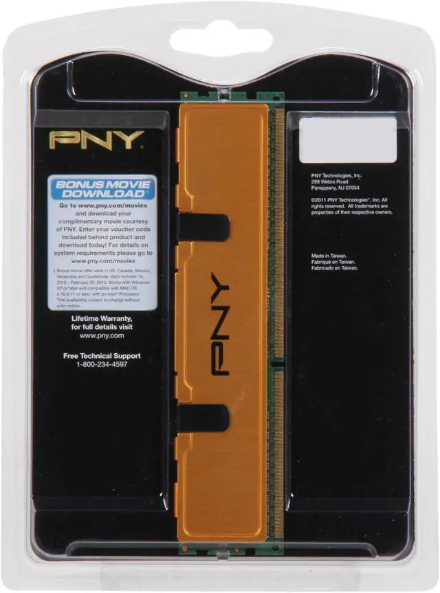 Alt view image 3 of 3 - PNY 2GB DDR3 1333 (PC3 10666) Desktop Memory Model MD2048SD3-1333-V2