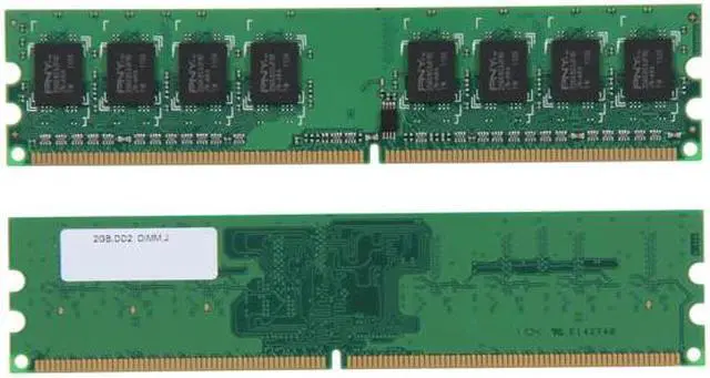 Alt view image 2 of 3 - PNY 4GB (2 x 2GB) DDR2 800 (PC2 6400) Desktop Memory Model MD4096KD2-800-V2