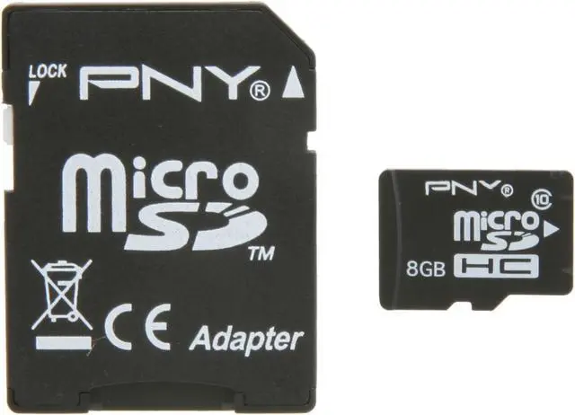 Main image of PNY 8GB microSDHC Flash Card Model P-SDU8G10-EFS2