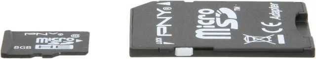Alt view image 2 of 4 - PNY 8GB microSDHC Flash Card Model P-SDU8G10-EFS2