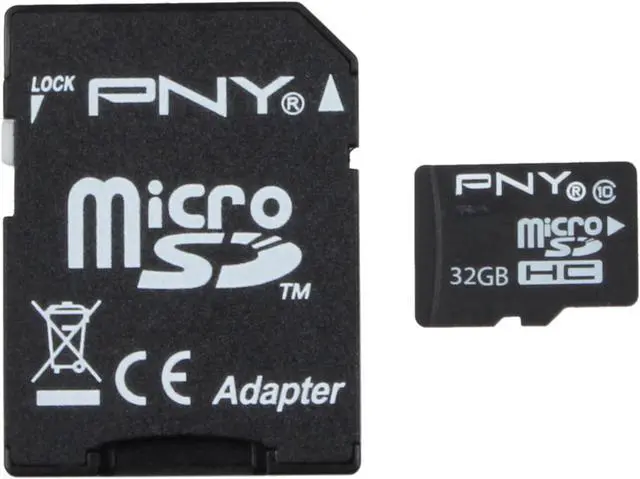 Main image of PNY 32GB microSDHC Flash Card Model P-SDU32G10-GE