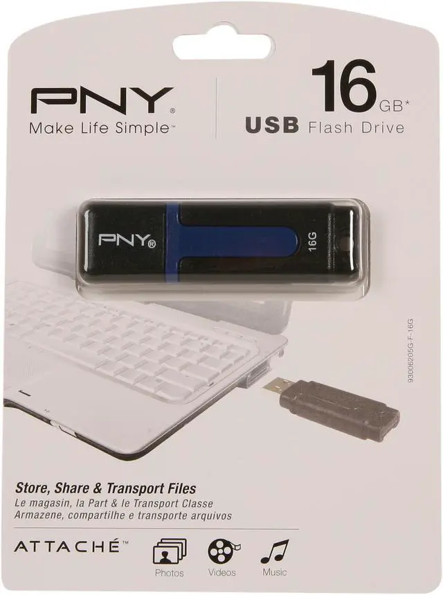 Alt view image 5 of 5 - PNY Attaché 2 16GB USB 2.0 Flash Drive P-FD16GATT2-GE