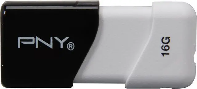 Alt view image 2 of 5 - PNY Compact Attaché 16GB USB 2.0 Flash Drive P-FD16GCOM-GE