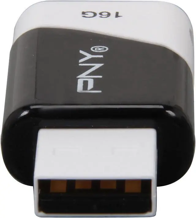 Alt view image 3 of 5 - PNY Compact Attaché 16GB USB 2.0 Flash Drive P-FD16GCOM-GE