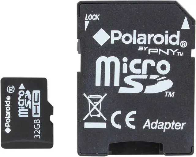 Main image of PNY Polaroid 32GB microSDHC Flash Card Model P-SDU32G10-EFPOL