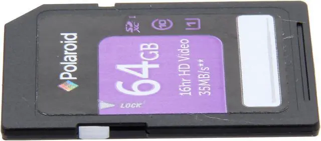 Alt view image 4 of 5 - PNY Polaroid 64GB Secure Digital Extended Capacity (SDXC) Flash Card Model P-SDX64G10-GEPOL