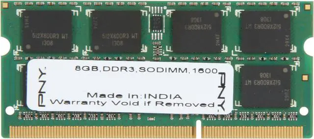 Main image of PNY 8GB 204-Pin DDR3 SO-DIMM DDR3 1600 (PC3 12800) Laptop Memory Model MN8192SD3-1600-X9