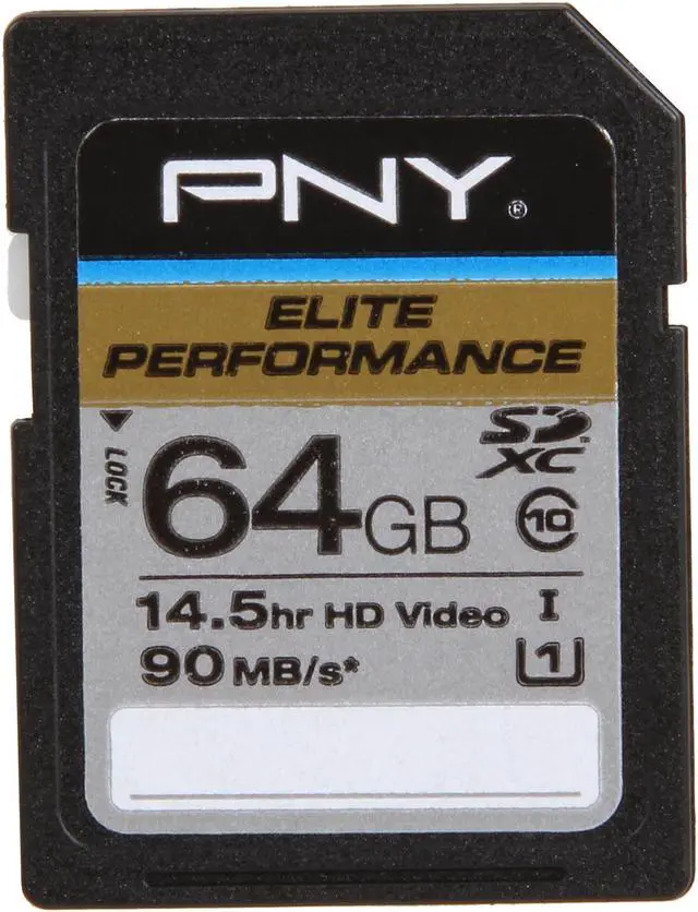 Alt view image 2 of 4 - PNY Elite Performance 64GB Secure Digital Extended Capacity (SDXC) Flash Card Model P-SDX64U1H-GE (EOL please see 20-178-822)