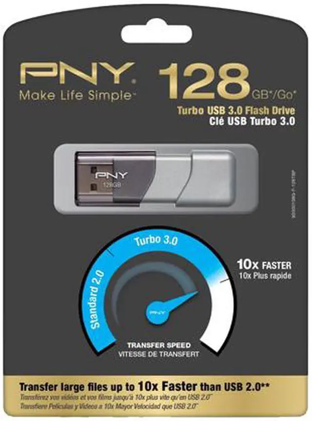 Alt view image 4 of 4 - PNY 128GB Turbo USB 3.0 Flash Drive (P-FD128TBOP-GE)