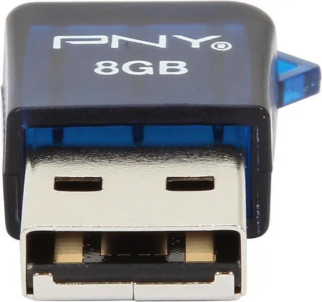 Alt view image 3 of 4 - PNY 8GB Micro Sleek USB 2.0 Flash Drive P-FDU8GX3SLK-GE