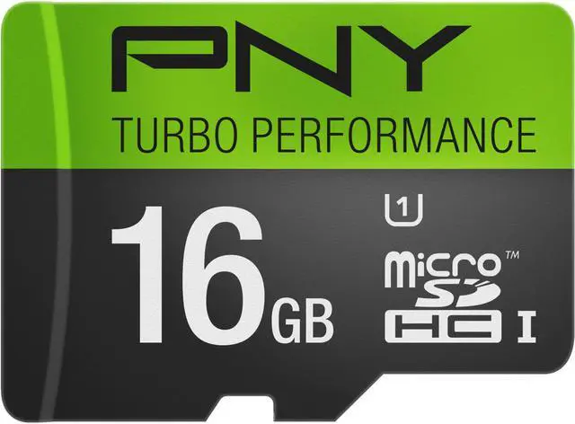 Main image of PNY 16GB Turbo microSDHC UHS-I/U1 Class 10 Memory Card without Adapter, Speed Up to 90MB/s (P-SDU16GU190G-GE)