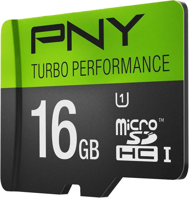 Alt view image 2 of 4 - PNY 16GB Turbo microSDHC UHS-I/U1 Class 10 Memory Card without Adapter, Speed Up to 90MB/s (P-SDU16GU190G-GE)