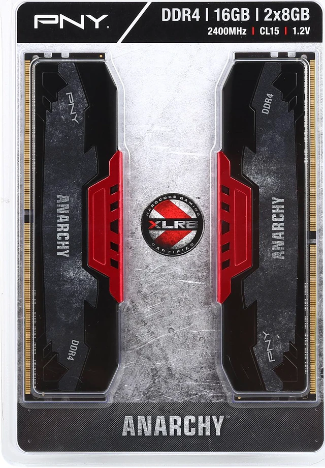 Alt view image 3 of 3 - PNY Anarchy 16GB (2 x 8GB) DDR4 2400 (PC4 19200) Desktop Memory Model MD16GK2D4240015AR
