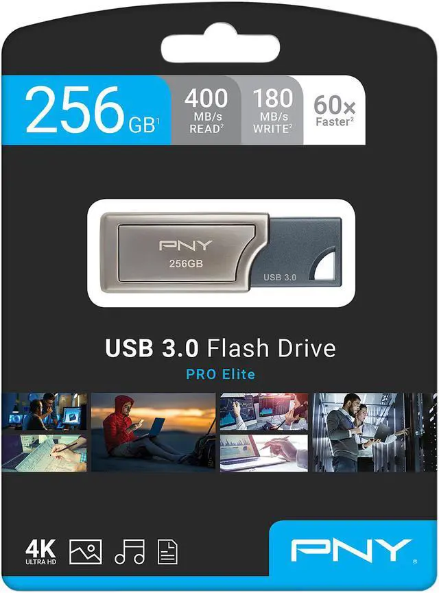 Alt view image 5 of 12 - PNY 256GB Pro Elite USB 3.0 Flash Drive, Speed Up to 400MB/s (P-FD256PRO-GE)