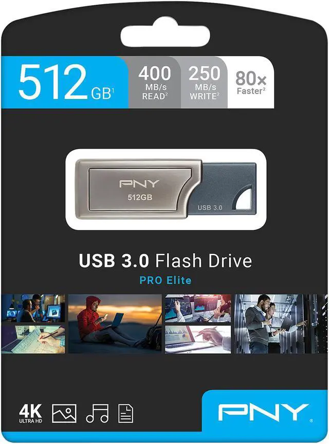 Alt view image 5 of 18 - PNY 512GB Pro Elite USB 3.0 Flash Drive, Speed Up to 400MB/s (P-FD512PRO-GE)