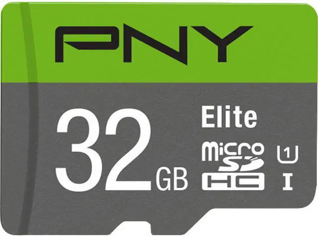 Main image of PNY 32GB Elite microSDHC UHS-I/U1 Class 10 Memory Card with Adapter, Speed Up to 85MB/s (P-SDU32U185EL-GE)