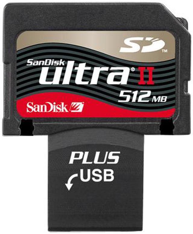 SanDisk Ultra II 512MB SD Plus USB Flash Card Model SDSDPH-512-901