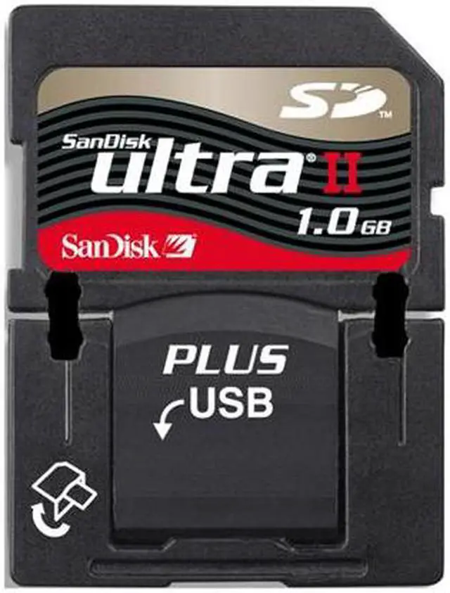 Main image of SanDisk Ultra II 1GB SD Plus USB Flash Card Model SDSDPH-1024-901