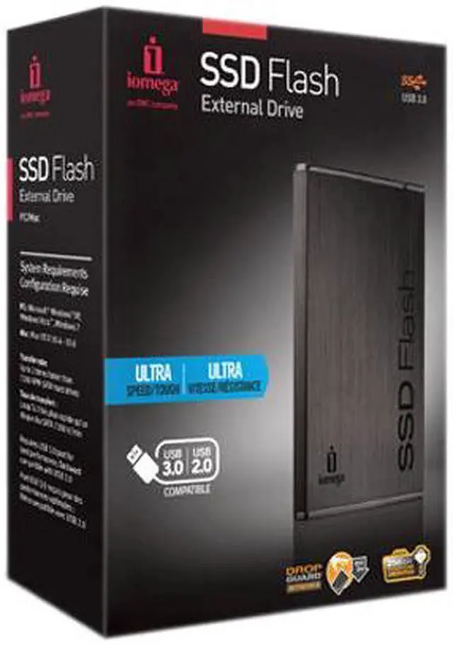 Alt view image 5 of 5 - Iomega 256GB 2.5" USB 3.0 MLC External Solid State Disk