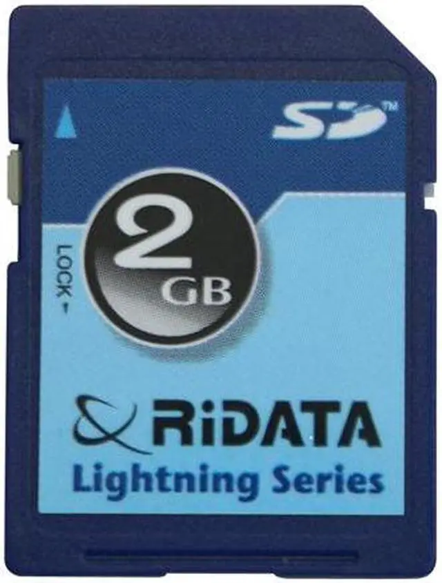 Main image of RiDATA Lightning 2GB Secure Digital (SD) 60X Flash Card Model RDSDC2G-LIG