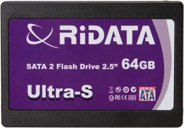 Alt view image 4 of 5 - RiDATA 2.5" 64GB SATA Internal Solid State Drive (SSD) NSSD-S25-64-CO3M