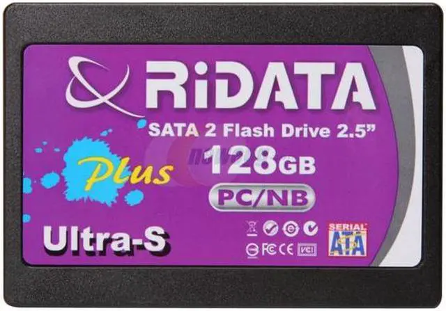 Alt view image 4 of 5 - RiDATA 2.5" 128GB SATA II 3.0Gb MLC Internal Solid State Drive (SSD) NSSD-S25-128-C04MPN