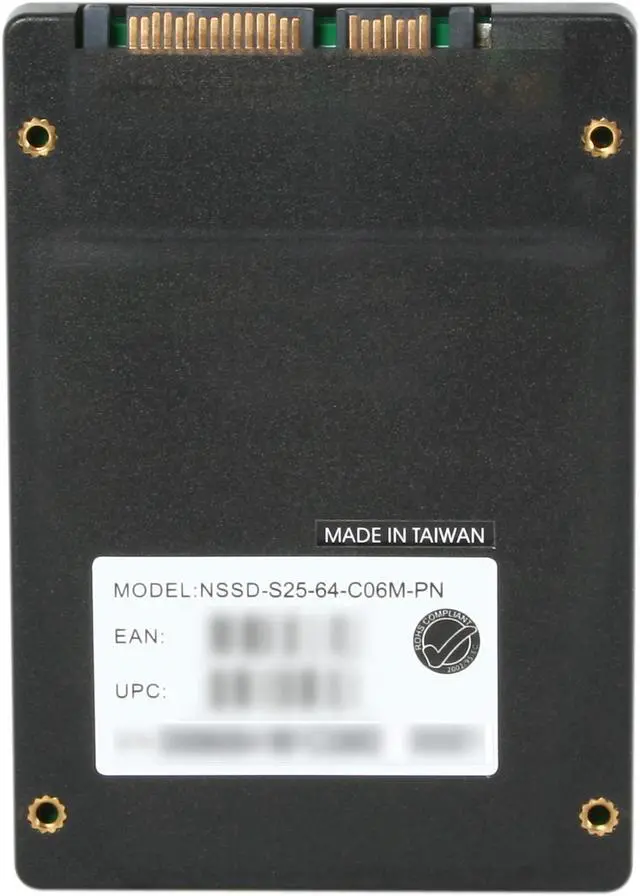 Alt view image 5 of 5 - RiDATA Ultra-S Plus 2.5" 64GB SATA II MLC Internal Solid State Drive (SSD) NSSD-S25-64-C06MPN