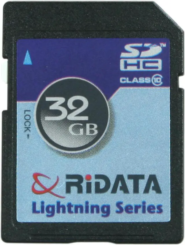 Main image of RiDATA Lightning Series 32GB Secure Digital High-Capacity (SDHC) Flash Card Model RDSDHC32G-LIG10