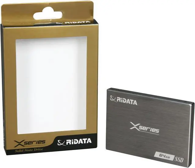 Alt view image 6 of 6 - RiDATA X Series 2.5" 64GB SATA II MLC Internal Solid State Drive (SSD) NSSD-X25-64-C07MPN