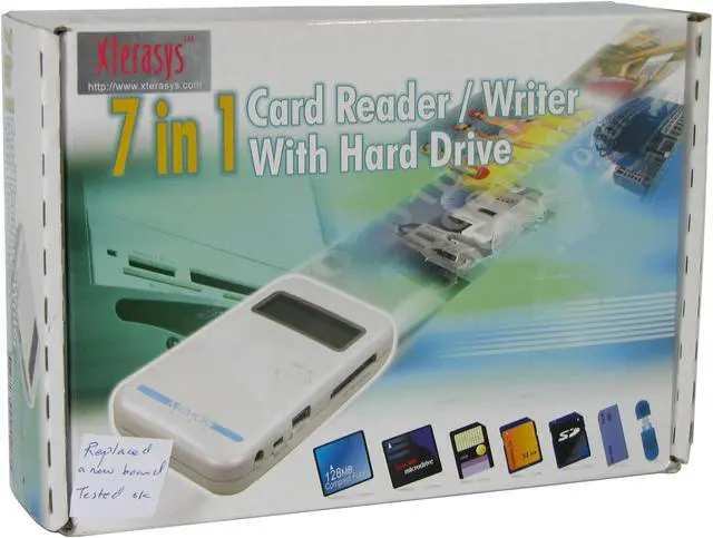 Alt view image 6 of 6 - XTERASYS XM-13220 7-in-1 USB 1.1 Card Reader + 2.5" Enclosure