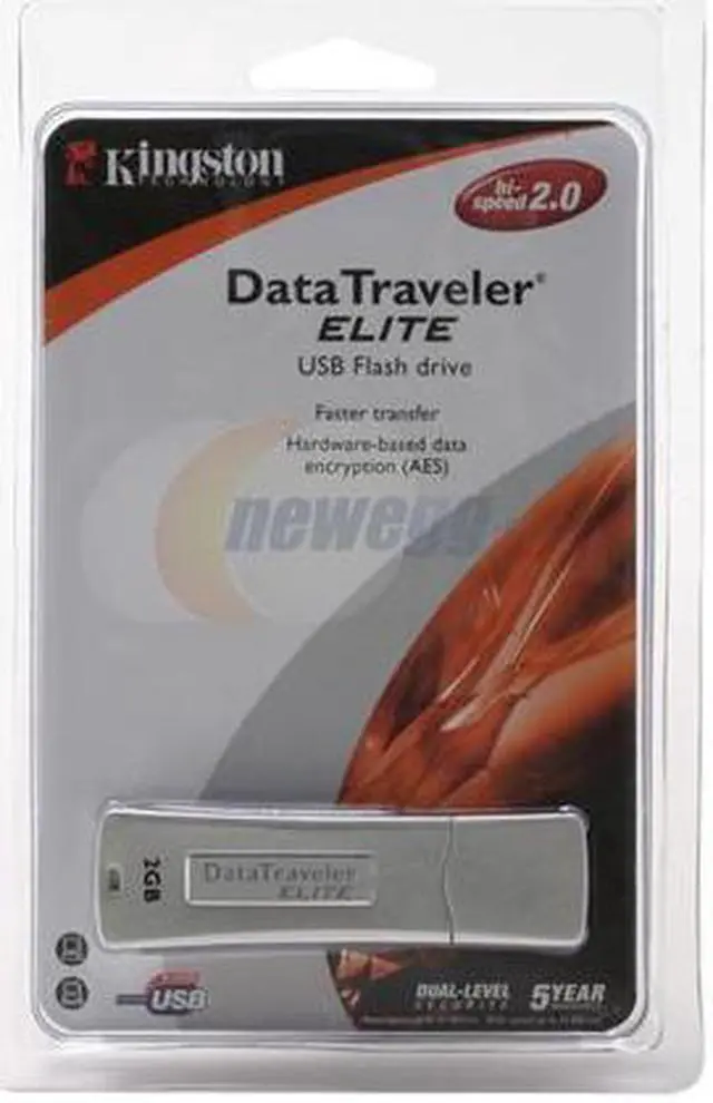 Alt view image 2 of 2 - Kingston DataTraveler Elite 2GB Flash Drive (USB2.0 Portable) KUSBDTE/2GB