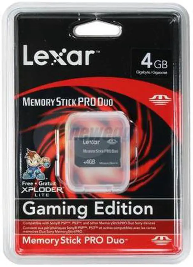 Alt view image 2 of 2 - Lexar Gaming 4GB Memory Stick Pro Duo (MS Pro Duo) Flash Card Model MSDP4GB-40-658