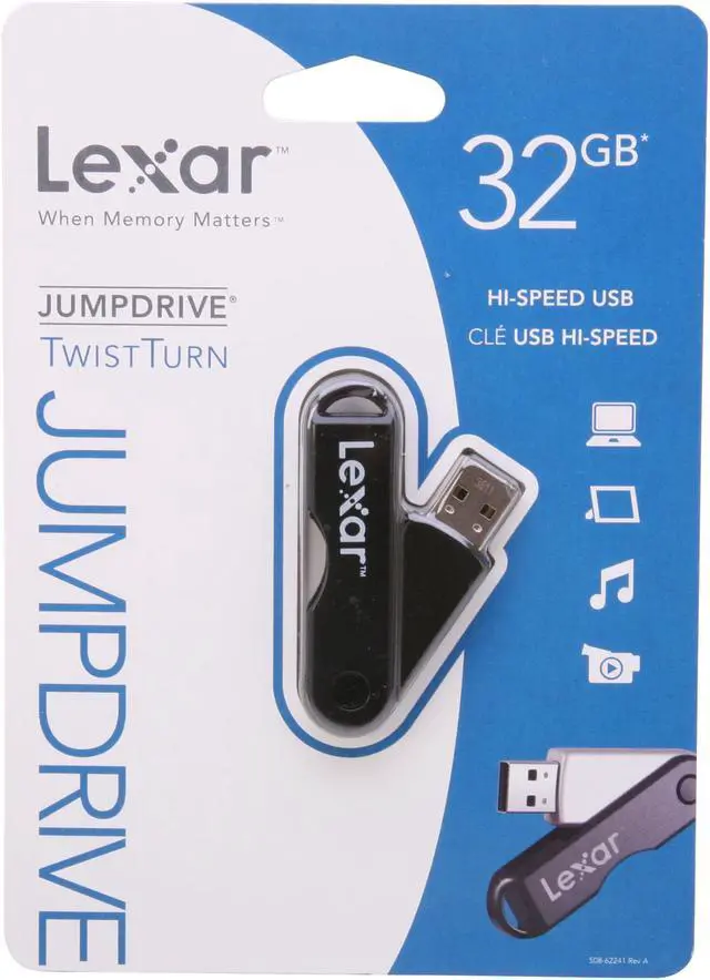 Alt view image 4 of 4 - Lexar JumpDrive TwistTurn 32GB USB 2.0 Flash Drive LJDTT32GASBNA