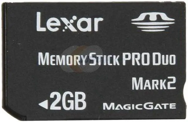 Main image of Lexar Platinum II 2GB Memory Stick Pro Duo (MS Pro Duo) Flash Card Model LMSPD2GBBSBNA