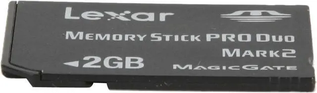 Alt view image 2 of 4 - Lexar Platinum II 2GB Memory Stick Pro Duo (MS Pro Duo) Flash Card Model LMSPD2GBBSBNA