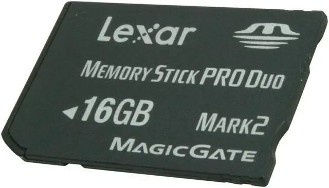 Main image of Lexar Platinum II 16GB Memory Stick Pro Duo (MS Pro Duo) Flash Card Model LMSPD16GBSBNA
