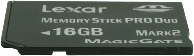 Alt view image 3 of 5 - Lexar Platinum II 16GB Memory Stick Pro Duo (MS Pro Duo) Flash Card Model LMSPD16GBSBNA