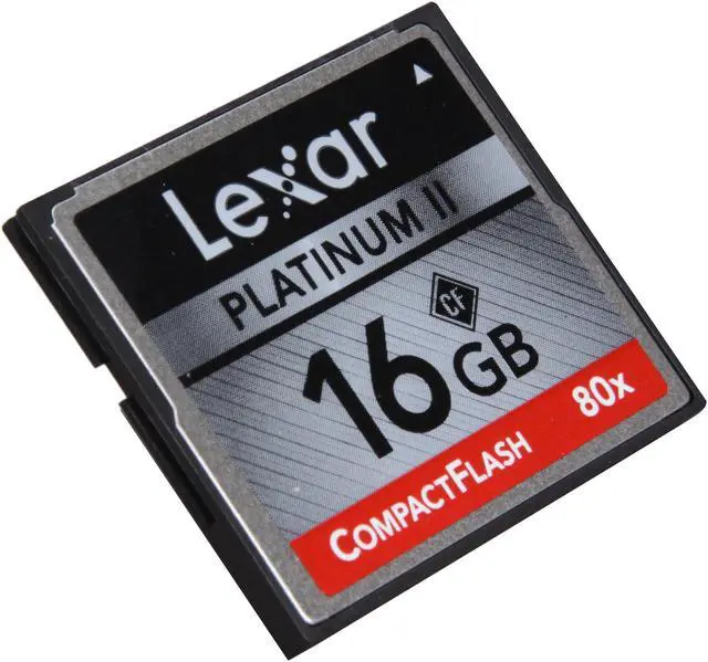 Main image of Lexar Platinum II 16GB Compact Flash (CF) Flash Card Model LCF16GBSBNA080