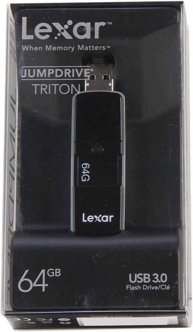Alt view image 5 of 5 - Lexar JumpDrive Triton 64GB USB 3.0 Flash Drive LJDNV64GCRBNA