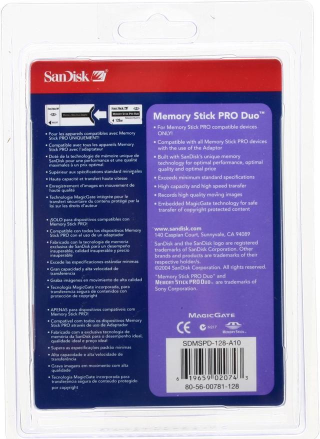 SanDisk Memory Stick Pro Duo 128MB