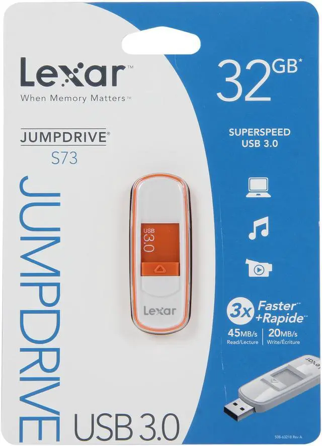 Alt view image 5 of 5 - Lexar JumpDrive S73 32GB USB 3.0 Flash Drive LJDS73-32GASBNA