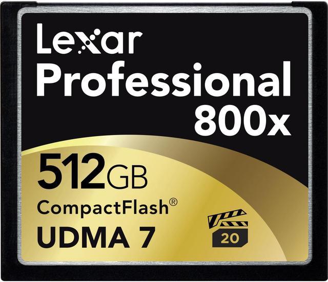 Lexar 512GB CompactFlash Memory Card Professional LCF512CRBNA800