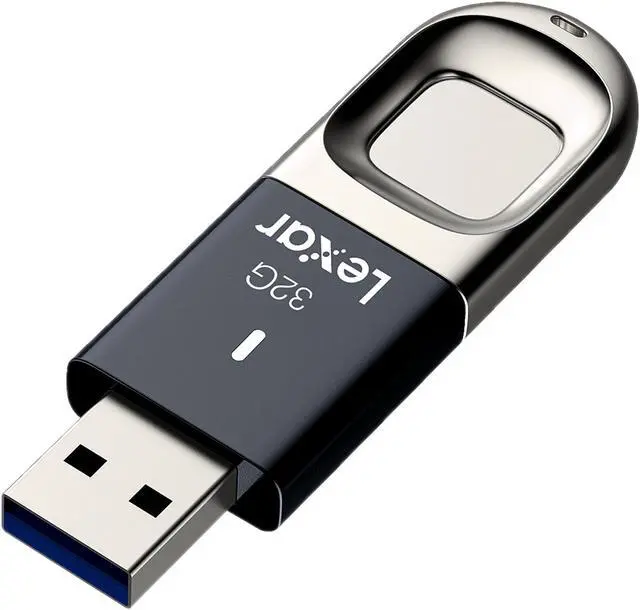 Alt view image 2 of 4 - Lexar JumpDrive Fingerprint F35 32GB USB 3.0 Flash Drive 256bit AES Encryption LJDF35-32GBNL