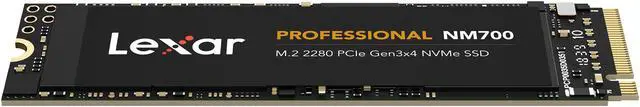 Alt view image 4 of 4 - Lexar Professional NM700 M.2 2280 256GB PCIe Gen3 x4 NVMe 3D TLC Internal Solid State Drive (SSD) LNM700-256RBNA