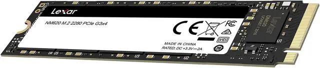 Alt view image 7 of 15 - Lexar NM620 M.2 2280 512GB PCIe Gen3x4 NVMe 3D TLC Internal Solid State Drive (SSD) LNM620X512G-RNNNU