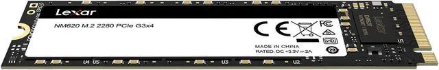 Alt view image 9 of 15 - Lexar NM620 M.2 2280 512GB PCIe Gen3x4 NVMe 3D TLC Internal Solid State Drive (SSD) LNM620X512G-RNNNU